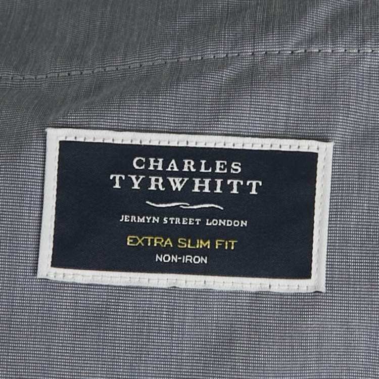 Pre Owned Charles Tyrwhitt Navy Blue Gabardine Formals Trousers S