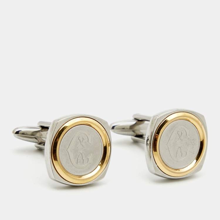 Pre Owned Charriol Two Tone Metal Toggle Cufflinks