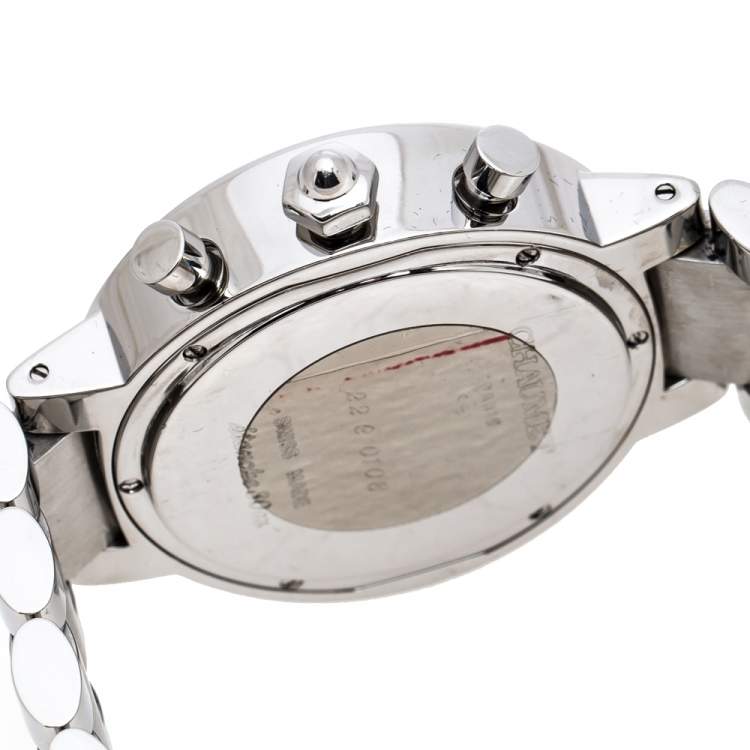 Pre Owned Chaumet Black Stainless Steel Style De Chaumet Men's Wristwatch 40 mm