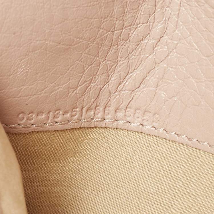 Pre Owned Chloe Beige Leather Lily Continental Wallet
