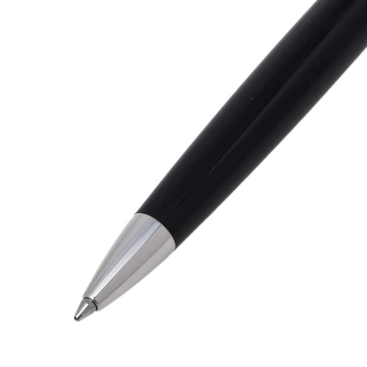 Pre Owned Chopard Allegro Black Resin Palladium Plated Ballpoint Pen