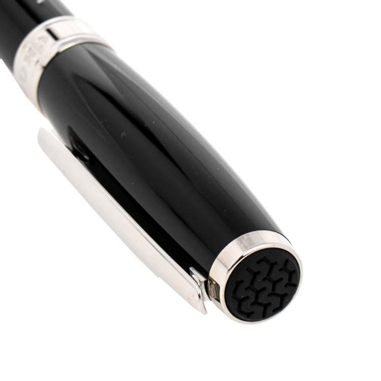 Pre Owned Chopard Allegro Black Resin Palladium Plated Ballpoint Pen