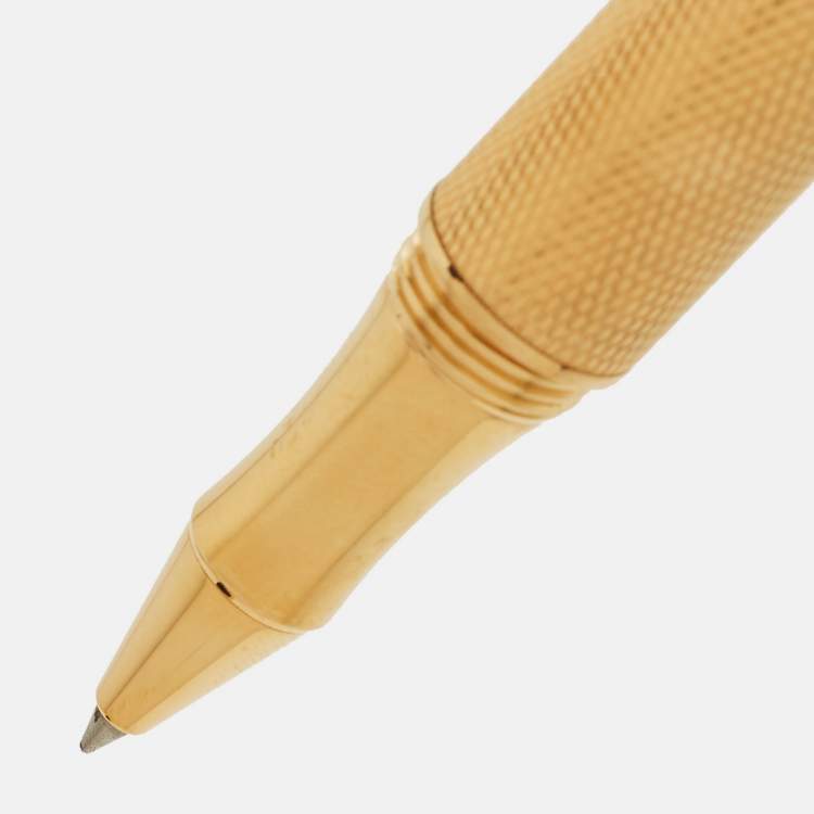 مملوكة مسبقًا محفظة شوپارد بطيّتين جلد بني مع طقم  قلم حبر جاف