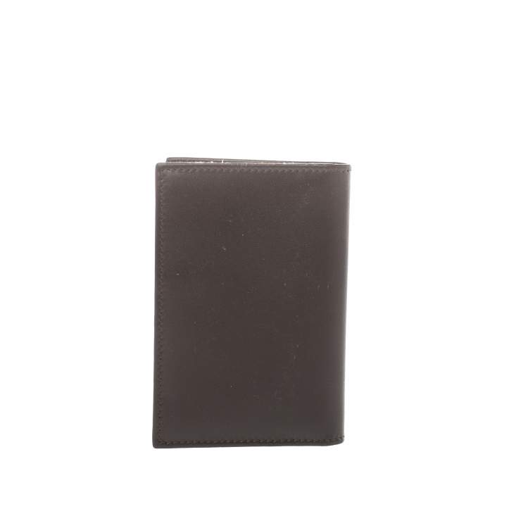 Pre Owned Chophard Dark Brown Leather Classic Bifold Wallet