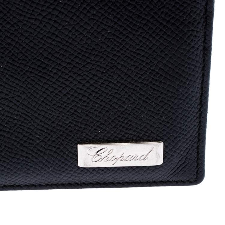 Pre Owned Chopard Black Leather Classic Bifold Wallet
