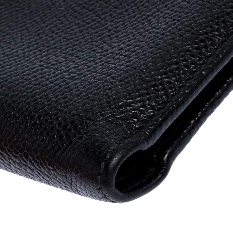 Pre Owned Chopard Black Leather Classic Bifold Wallet