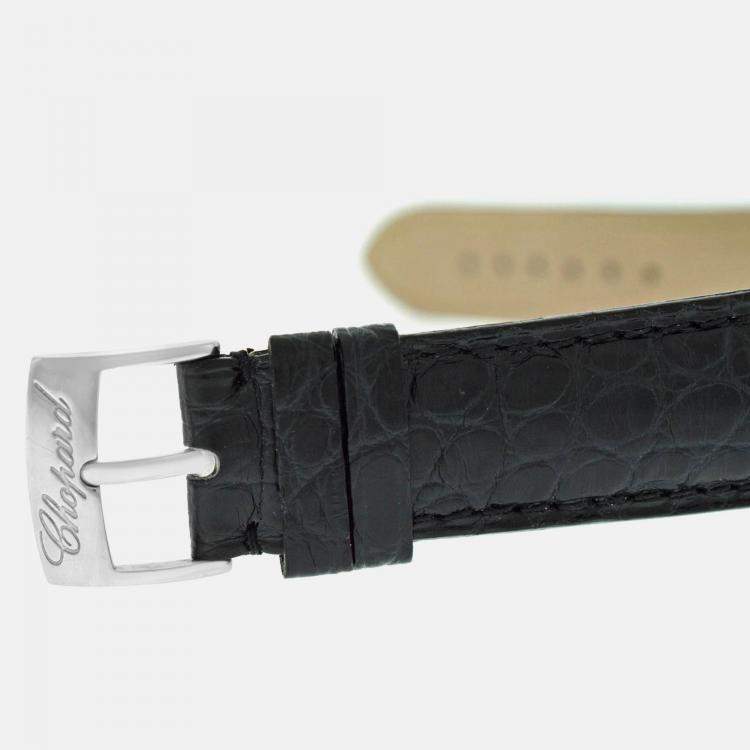 Pre Owned Chopard Happy Sport Valentines 8507 Quartz White Stainless Steel Men's Wristwatch 38mm