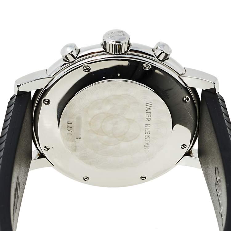 Pre Owned Chopard Blue Stainless Steel Rubber Godolphin Mille Miglia 8271 Men's Wristwatch 39 mm