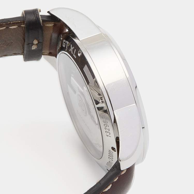 Pre Owned Chopard Black Stainless Steel Leather Mille Miglia GT XL 8997 Men's Wristwatch 44 mm