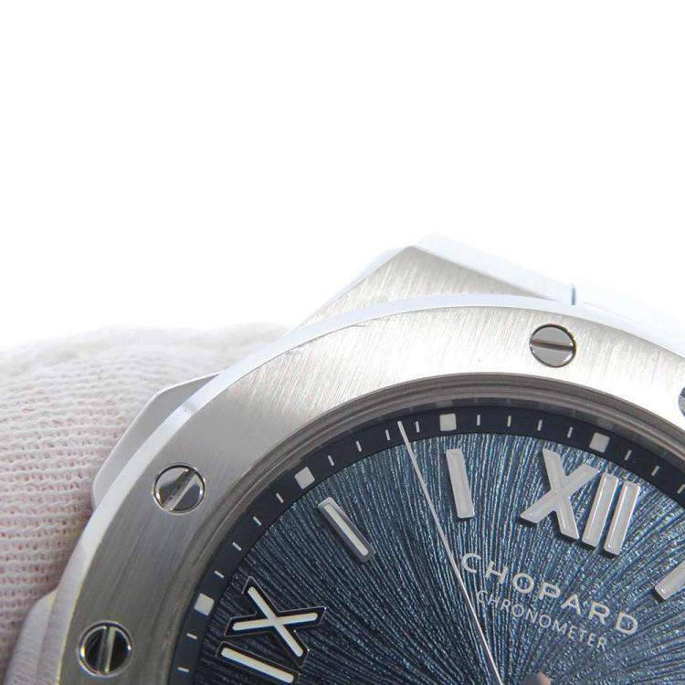 Pre Owned Chopard Blue Stainless Steel Eagle 298600-3001 Men's Wristwatch 41 mm