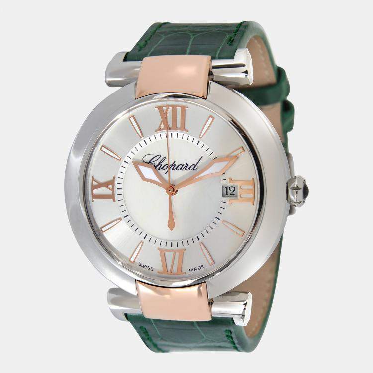 Chopard Silver 18K Rose Gold And Stainless Steel Imperiale 388531