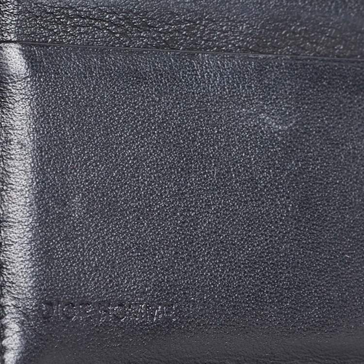 Pre Owned Dior Black Leather Long Wallet