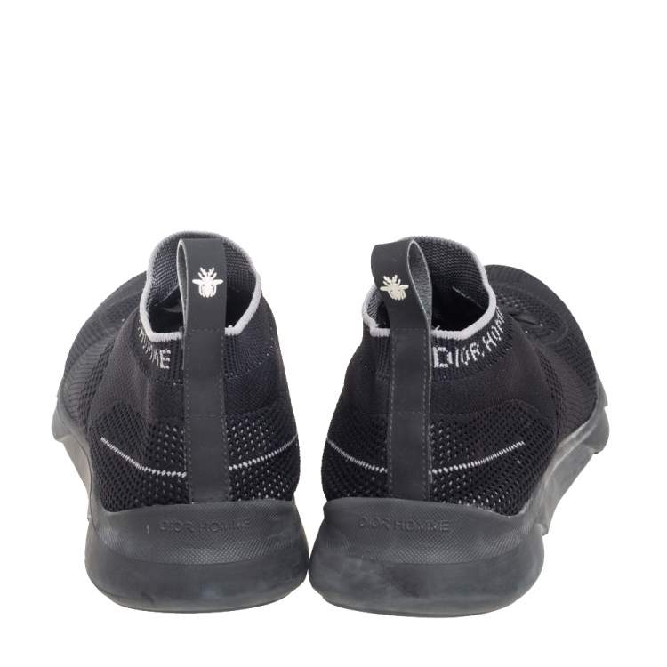 Pre Owned Dior Black Knit B21 Socks Low-Top Sneakers Size 41.5