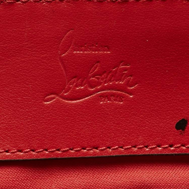 Pre Owned Christian Louboutin Black Leather Small Spike Explorafunk Backpack