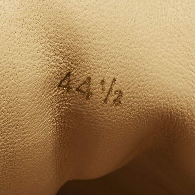 Pre Owned Christian Louboutin Louis Junior Spikes Size 44.5 Black Suede Low Top Sneakers