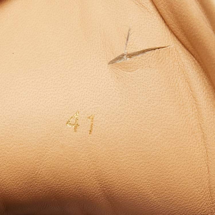 Pre Owned Christian Louboutin Black Leather and Suede Louis High Top Sneakers Size 41