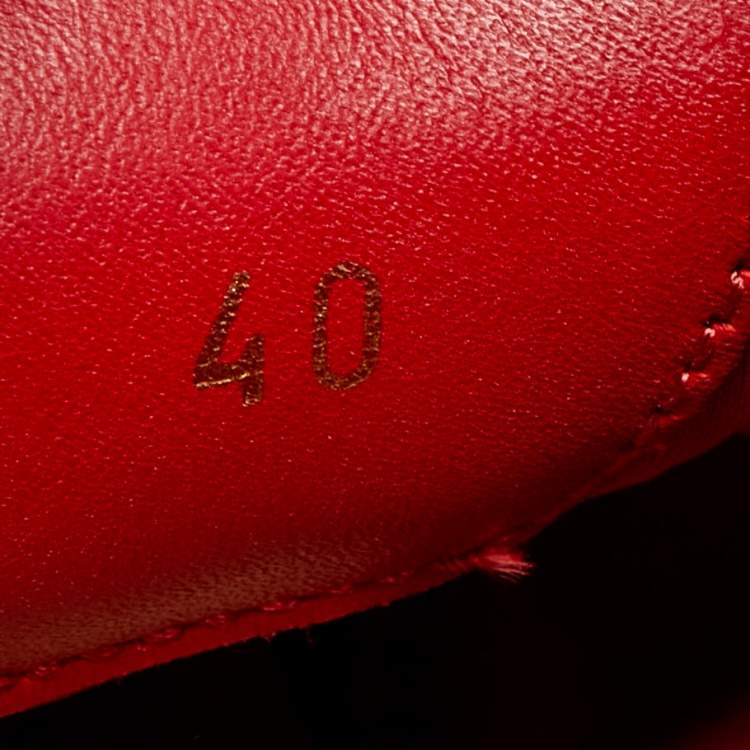 Pre Owned Christian Louboutin White Neoprene Spike Sock Sneakers Size 40