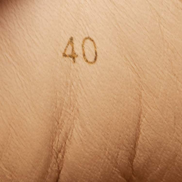 Pre Owned Christian Louboutin Black Leather Louis Junior Low Top Sneakers Size 40