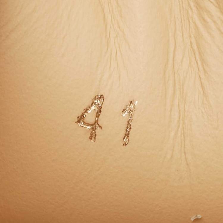 مملوكة مسبقًا Christian Louboutin Black Leather Loubishark Low Top Sneakers Size 41