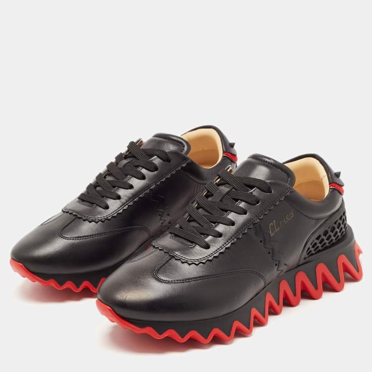 Christian Louboutin Loubishark Suede Low-top Sneakers in Black for