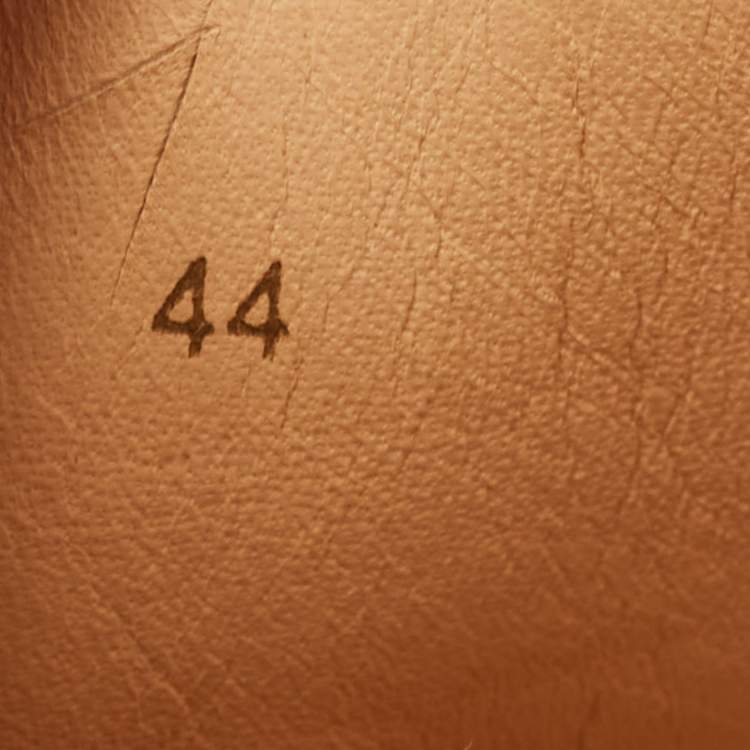 Pre Owned Christian Louboutin Green Suede Louis Junior Spikes Sneakers Size 44