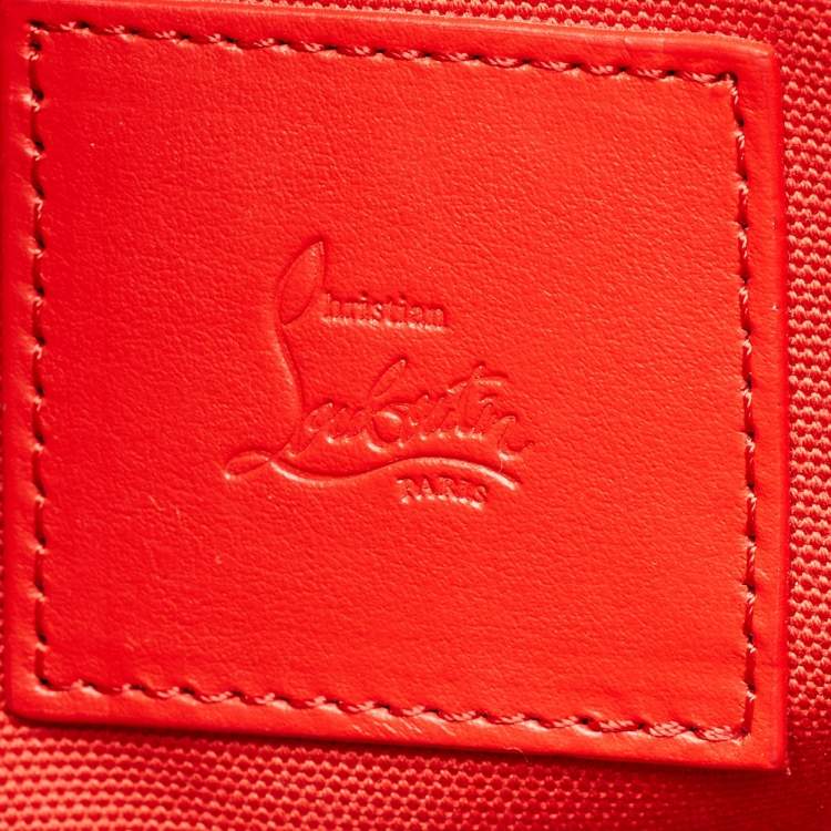Pre Owned Christian Louboutin Grey Canvas Large Nastroloubi Tote