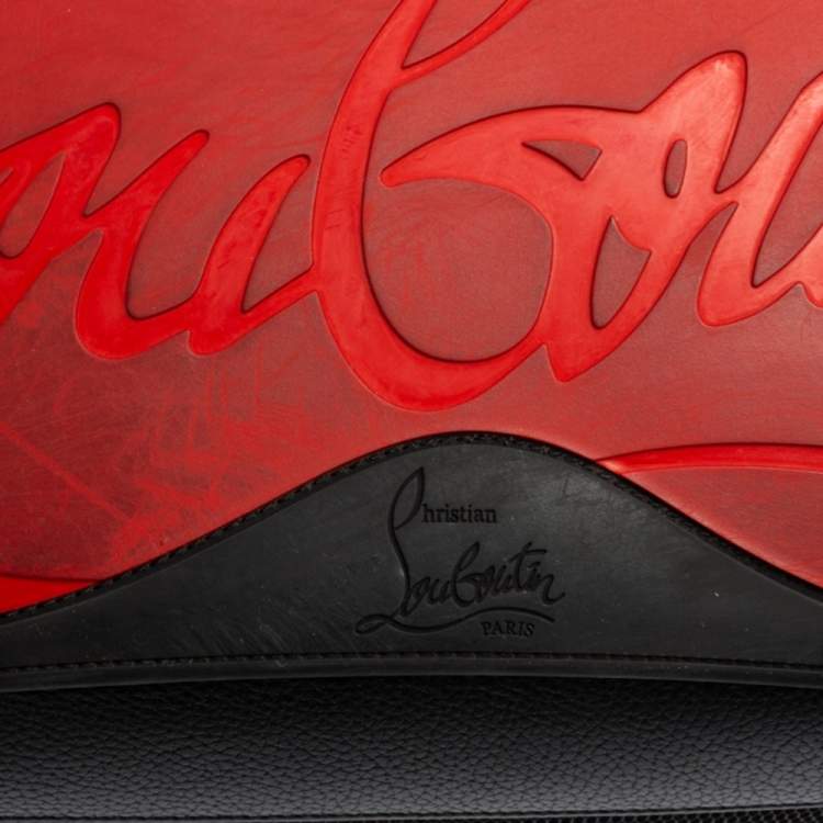 Pre Owned Christian Louboutin Multicolor Backloubi Graffiti Nylon & Leather Backpack