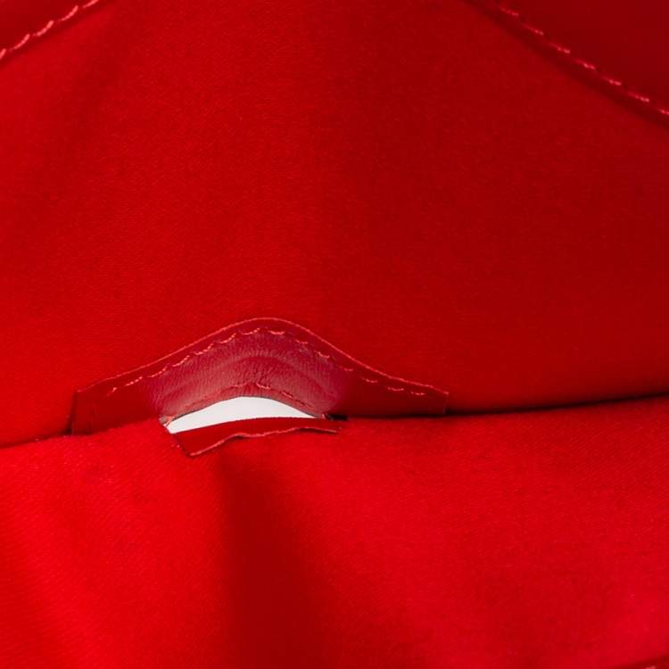 Pre Owned Christian Louboutin Black/Red Leather and Rubber Coolcard Sneakers Wallet