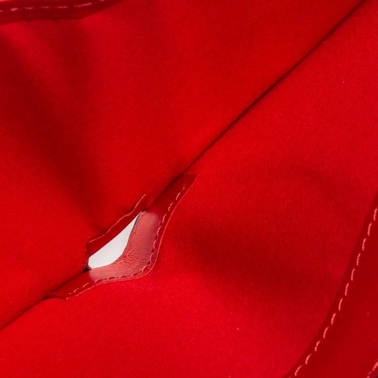 Pre Owned Christian Louboutin Black/Red Leather and Rubber Coolcard Sneakers Wallet