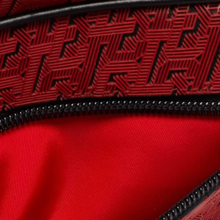 Pre Owned Christian Louboutin Red Rubber Blaster Toilerty Pouch