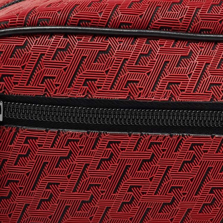 Pre Owned Christian Louboutin Red Rubber Blaster Toilerty Pouch