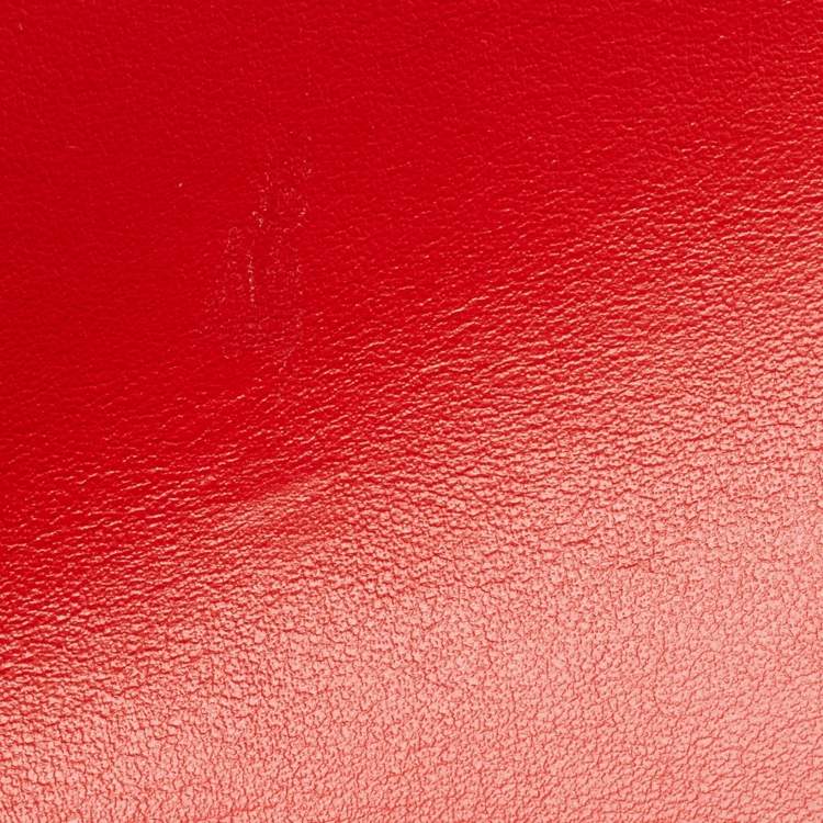 Pre Owned Christian Louboutin White/Red Leather Explorafunk Backpack