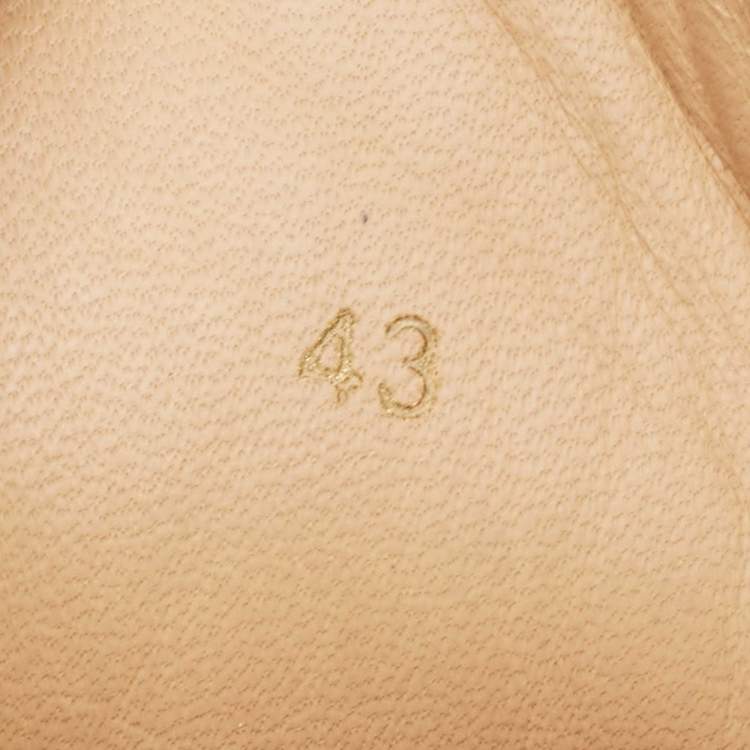 Pre Owned Christian Louboutin Grey Suede Louis Spike High Top Sneakers Size 43