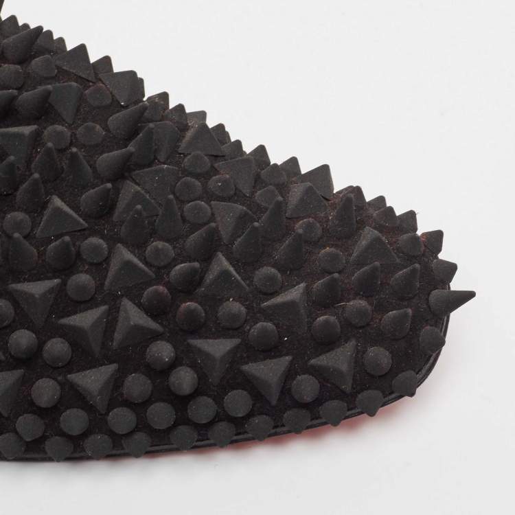 Pre Owned Christian Louboutin Black Suede Dandy Pik Pik Loafers Size 40