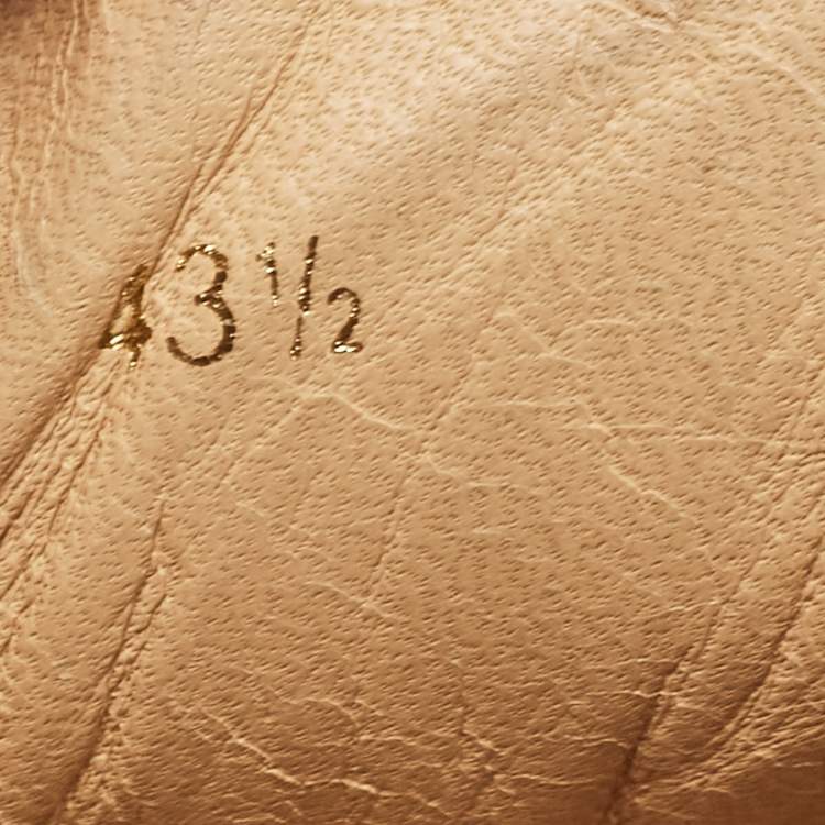 Pre Owned Christian Louboutin Red Suede Louis Junior Spikes Low Top Sneakers Size 43.5