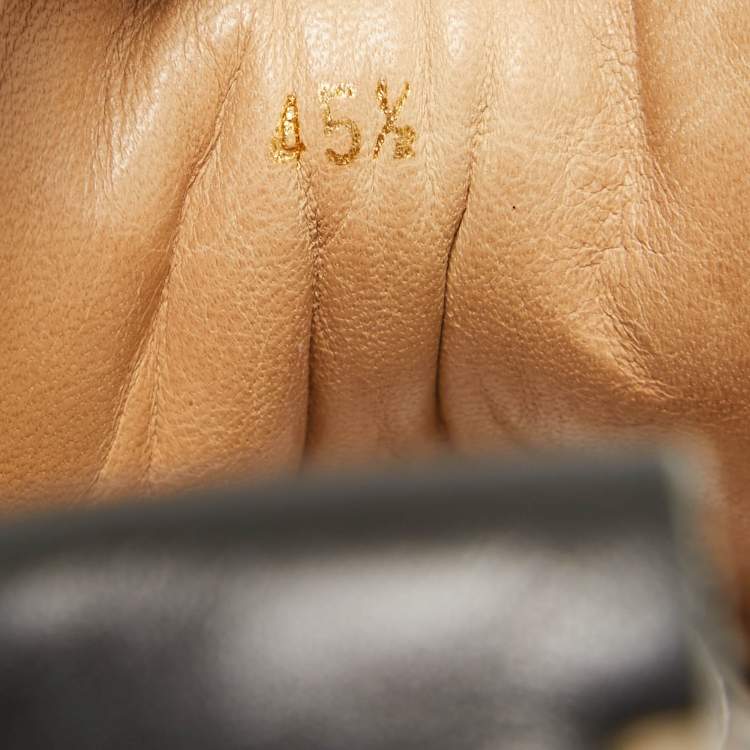 Pre Owned Christian Louboutin Brown Leather and Suede Rantulow Low Top Sneakers Size 45.5