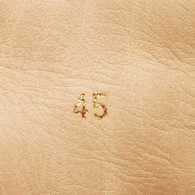 مملوكة مسبقًا Christian Louboutin Black/Cream Canvas and Leather Alfie High Top Sneakers Size 45