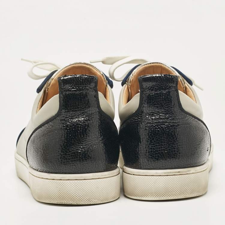 Pre Owned Christian Louboutin Multicolor Patent Leather Louis Junior Sneakers Size 42.5