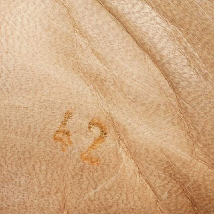 Pre Owned Christian Louboutin Black Leather Louis Spikes Lace Up Sneakers Size 42