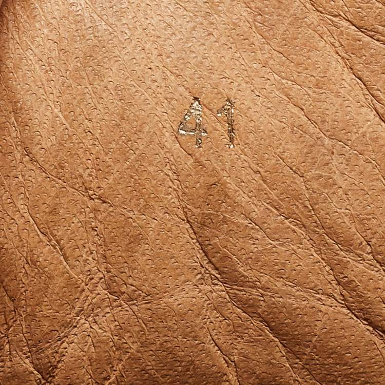 Pre Owned Christian Louboutin Blue Leather Louis Spikes High Top Sneakers Size 41