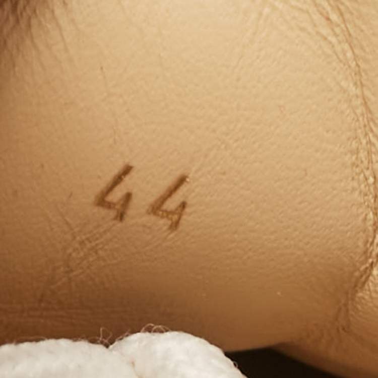 Pre Owned Christian Louboutin Multicolor Leather and Suede Happyrui Lace Up Sneakers Size 44