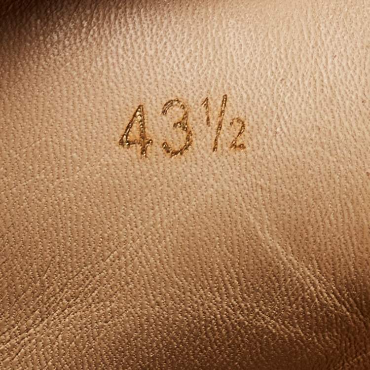 Pre Owned Christian Louboutin Yellow Suede Louis Spikes High Top Sneakers Size 43