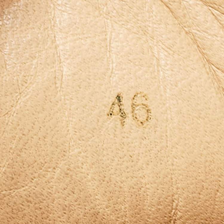 Pre Owned Christian Louboutin Multicolor Leather and Suede Lou Spikes High Top Sneakers Size 46