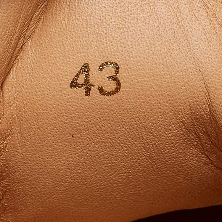 Pre Owned Christian Louboutin Black Glitter Suede Seavaste 2 Sneakers Size 43