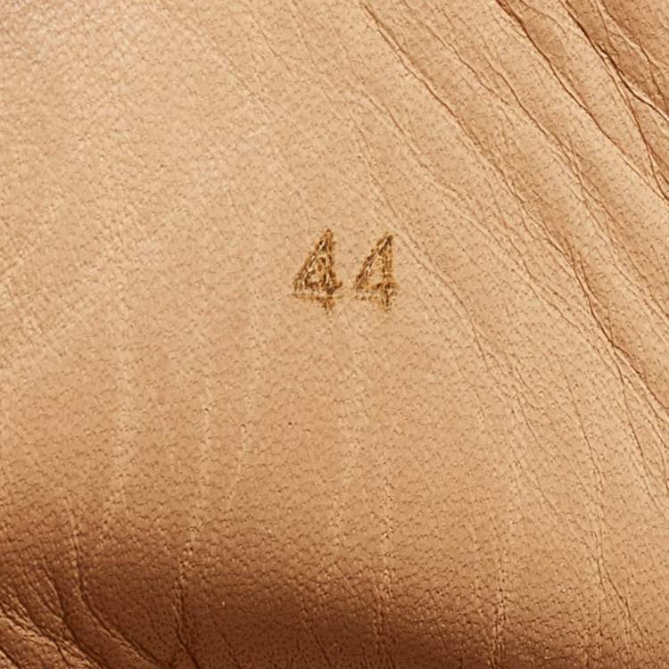 Pre Owned Christian Louboutin White Leather Louis High Top Sneakers Size 44