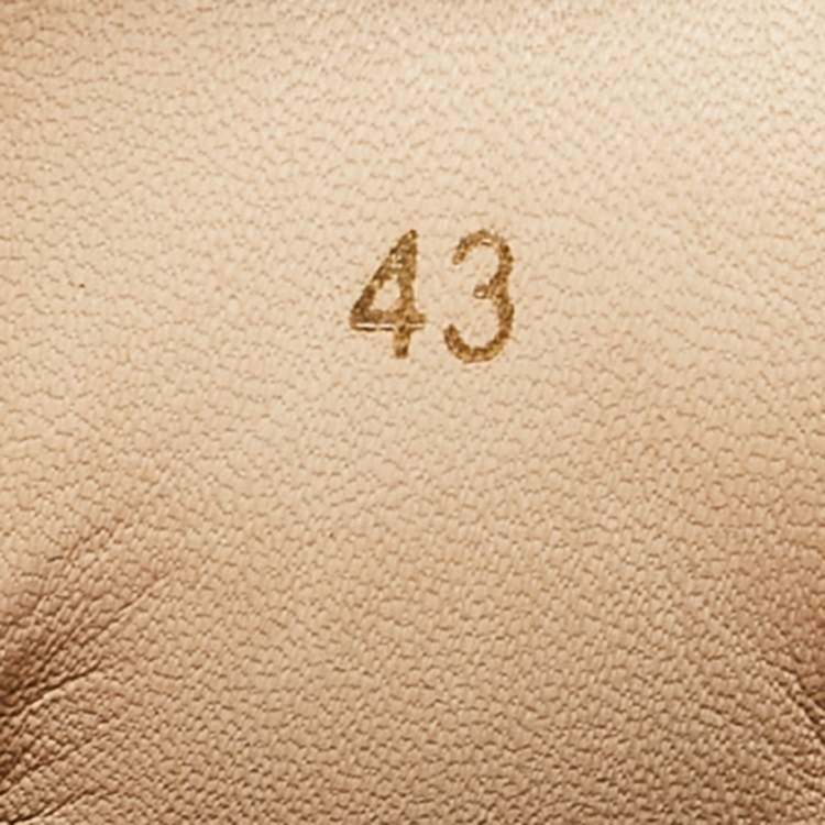 مملوكة مسبقًا Christian Louboutin Multicolor Check Fabric and Leather Louis Spikes Sneakers Size 43