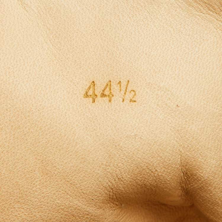 Pre Owned Christian Louboutin Black Leather Louis High Top Sneakers Size 44.5