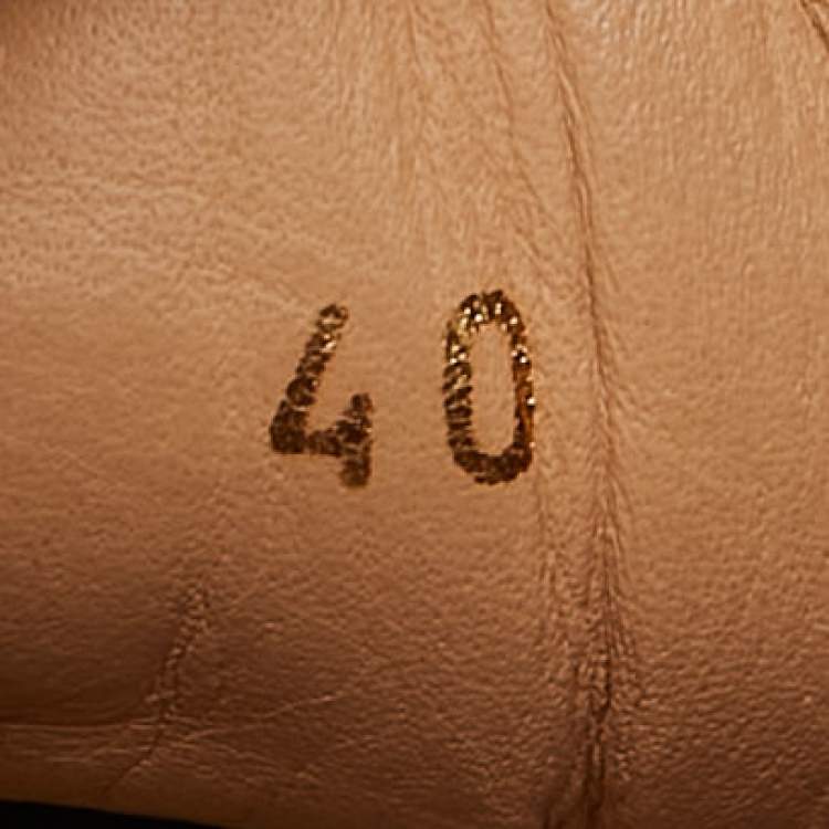 مملوكة مسبقًا Christian Louboutin Black Suede Loubishark Lace Up Sneakers Size 40