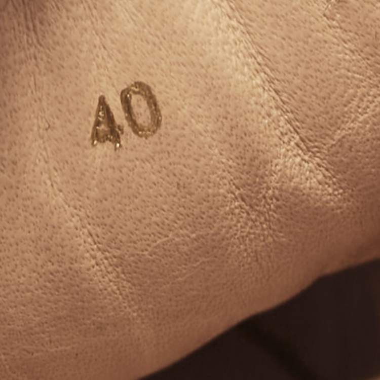 Pre Owned Christian Louboutin Orange Suede Louis Junior Low Top Sneakers Size 40