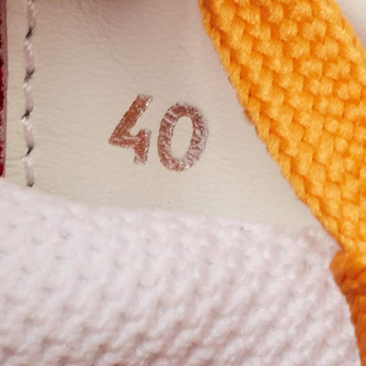 Pre Owned Christian Louboutin Multicolor Leather and Suede Astroloubi Low Top Sneakers Size 40